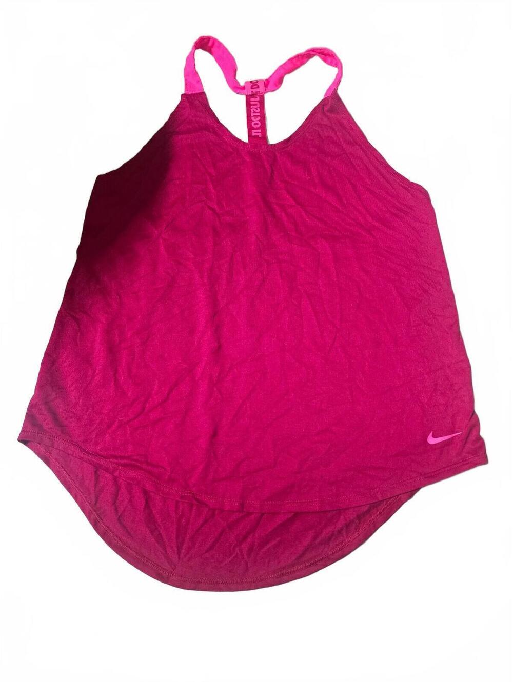 Nike Dri-FIT women’s medium pink racerback workout tank top Just Do It